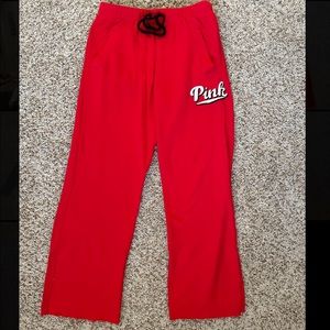 Victoria’s Secret PINK red sweatpants
